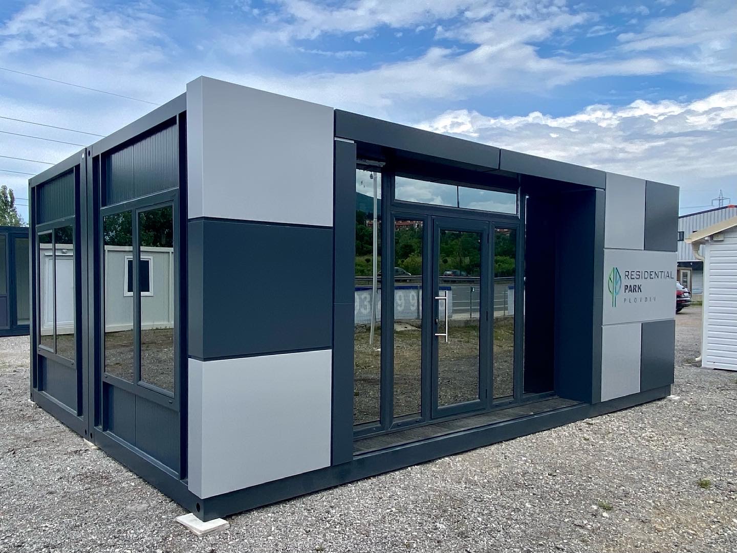 Mobile Office Container Rain 3