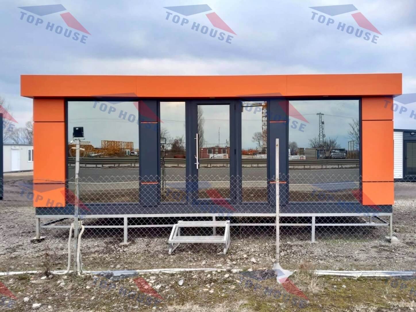 Mobile Office Container Orange 3